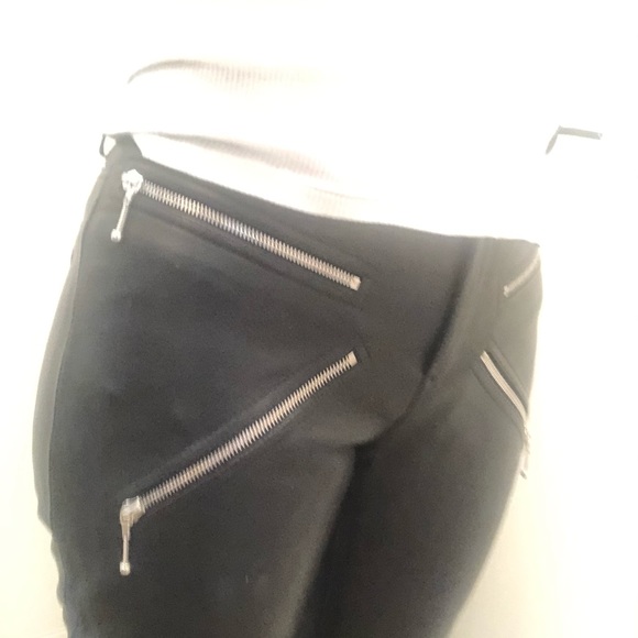 Alexander Wang cropped black leather pants - chic! - Picture 8 of 10